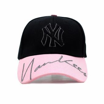 Cap City Hip Hop NY New York Yankees Glitter Text Snapback(Black/Pink) June 2018 - 2 Cap City Hip Hop NY New York Yankees Glitter Text Snapback(Black/Pink) - 2