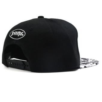 Cap City Unisex Hip-hop PEEPS Snapback (Black) June 2018 - 4 Cap City Unisex Hip-hop PEEPS Snapback (Black) - 4