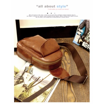 Chest Bag MEN Anti-theft Clasp Leather Bag Messenger Bag FashionMen's Bags June 2018 - 3 Chest Bag MEN Anti-theft Clasp Leather Bag Messenger Bag FashionMen's Bags - 3