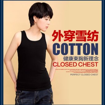 Chest Binder Flat Slim Vest Tomboy Cosplay 5XL Les Breast Corset Cotton Long Camisoles - Intl June 2018 - 2 Chest Binder Flat Slim Vest Tomboy cosplay 5XL Les Breast corset cotton long Camisoles - intl - 2