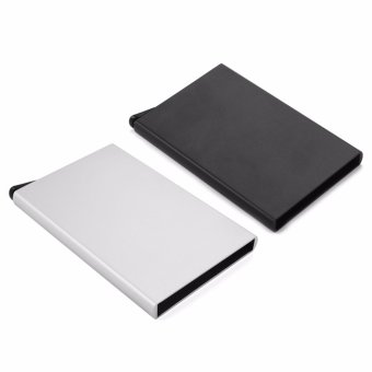 CHIC Slim Credit Card RFID Protector Purse Metal Case Wallet SecureMen & Women Black - Intl June 2018 - 4 CHIC Slim Credit Card RFID Protector Purse Metal Case Wallet SecureMen & Women Black - intl - 4