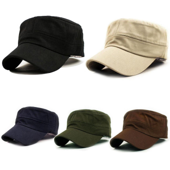 Classic Plain Vintage Army Military Cadet Style Cotton Cap Hat Adjustable Black June 2018 - 3 Classic Plain Vintage Army Military Cadet Style Cotton Cap Hat Adjustable Black - 3