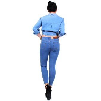 Cotton Republic Classy Denim Ripped Denim Jeans - Selena (DenimBlue) July 2018 - 5 Cotton Republic Classy Denim Ripped Denim Jeans - Selena (DenimBlue) - 5