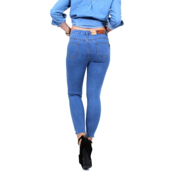 Cotton Republic Classy Denim Ripped Denim Jeans - Selena (DenimBlue) July 2018 - 4 Cotton Republic Classy Denim Ripped Denim Jeans - Selena (DenimBlue) - 4