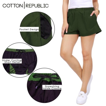 Cotton Republic Comfortable Walking Shorts With Cycling Shortsunder (Green) June 2018 - 3 Cotton Republic Comfortable Walking Shorts with Cycling Shortsunder (Green) - 3