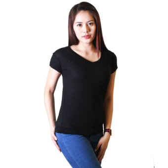 Cotton Republic Set Of 2 Anastasia V-Neck Soft Top Blouse Black AndPeach June 2018 - 2 Cotton Republic Set of 2 Anastasia V-Neck Soft Top Blouse Black andPeach - 2