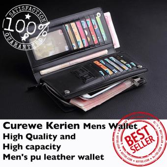 Curewe Kerien Men's Pu Leather Wallet - High Capacity And High Quality - CLASSIC BLACK COLOR June 2018 - 2 Curewe Kerien men's pu leather wallet - High capacity and High Quality - CLASSIC BLACK COLOR - 2