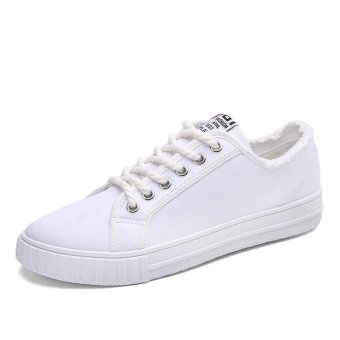 CYOU 2017 New Mens Casual Shoes Man Flats Breathable Mens Fashion Classic Outdoor Shoes Mens Canvas Shoes For Men (White) - Intl June 2018 - 2 CYOU 2017 New Mens Casual Shoes Man Flats Breathable Mens Fashion Classic Outdoor Shoes Mens Canvas Shoes for Men (White) - intl - 2
