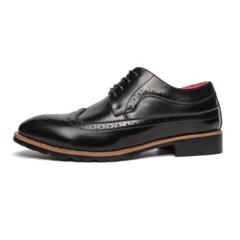 CYOU Fashion Mens Formal Shoes Brogue Casual Leather Shoes (Black) - Intl June 2018 - 5 CYOU Fashion Mens Formal Shoes Brogue Casual Leather Shoes (Black) - intl - 5