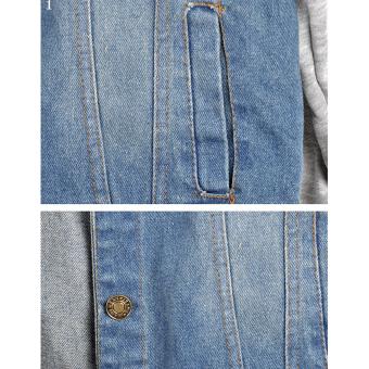 Denim Jean Hooded Jackets Coat (Blue) June 2018 - 5 Denim Jean Hooded Jackets Coat (Blue) - 5