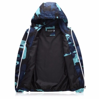 Encontrar Men Camouflage Hooded Jackets Winproof M-3XL (Grey) -intl April 2018 - 4 Encontrar Men Camouflage Hooded Jackets Winproof M-3XL (Grey) -intl - 4