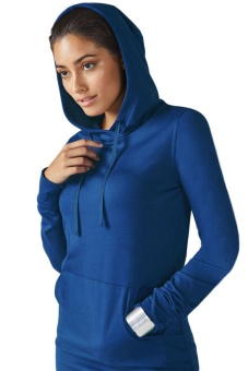 EOZY Fashion Women Long Sleeve Hooded Solid Slim Fit Casual MiniHoodie Dress With Pocket (Blue) - Intl June 2018 - 4 EOZY Fashion Women Long Sleeve Hooded Solid Slim Fit Casual MiniHoodie Dress with Pocket (Blue) - intl - 4