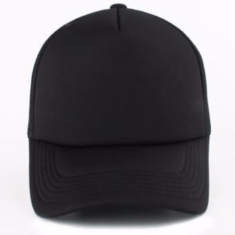 Ever Fashion Plain Trucker Mesh Net Baseball Cap Black June 2018 - 2 Ever Fashion Plain Trucker Mesh Net Baseball Cap Black - 2