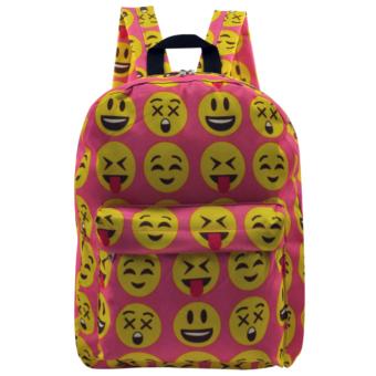 Everyday Deal Emoji Fashion Backpack School Casual Daypack Bag(Pink) June 2018 - 2 Everyday Deal Emoji Fashion Backpack School Casual Daypack Bag(Pink) - 2