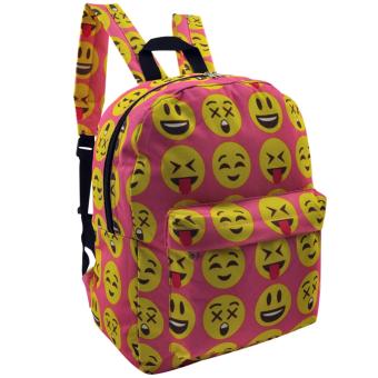 Everyday Deal Emoji Fashion Backpack School Casual Daypack Bag(Pink) June 2018 - 3 Everyday Deal Emoji Fashion Backpack School Casual Daypack Bag(Pink) - 3