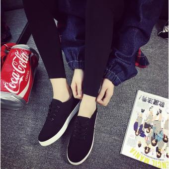 Fashion Black Sneakers With Lace For Women - Black Lace June 2018 - 2 Fashion Black Sneakers with Lace for Women - Black Lace - 2
