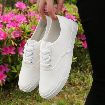 Fashion Canvas White Sneakers For Women June 2018 - 2 Fashion Canvas White Sneakers For Women - 2