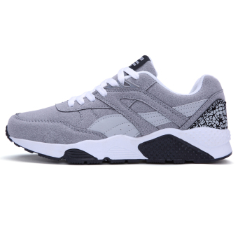 Fashion Casual Men Lace Up Running Sneakers Shoes (GREY) - Intl July 2018 - 2 Fashion Casual Men Lace Up Running Sneakers Shoes (GREY) - Intl - 2