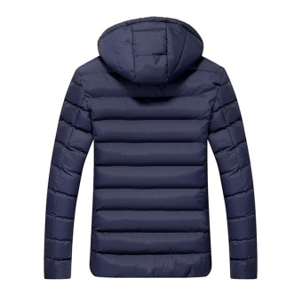 Fashion Men's Winter Warm Hooded Light Weight Down Jacket Coat(Blue) - Intl July 2018 - 4 Fashion Men's Winter Warm Hooded Light Weight Down Jacket Coat(Blue) - intl - 4