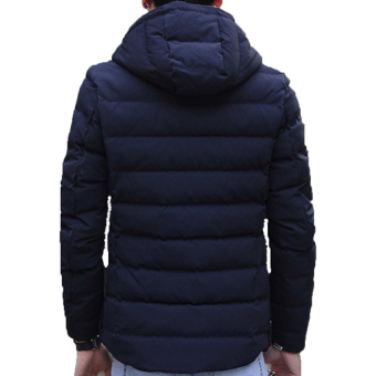 Fashion Men's Winter Warm Hooded Light Weight Down Jacket Coat(Blue) - Intl July 2018 - 2 Fashion Men's Winter Warm Hooded Light Weight Down Jacket Coat(Blue) - intl - 2