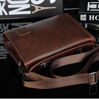 Fashion Single Shoulder Bag Leather Messenger Bag Retro Briefcase - Intl June 2018 - 3 Fashion Single Shoulder bag Leather Messenger Bag Retro Briefcase - intl - 3