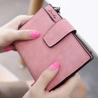 Fashion Small Female Purse Short Purse Lady Letter Snap Fastener Zipper Short Clutch Wallet Solid Vintage Matte Women Wallet Rose - Intl June 2018 - 4 Fashion Small Female Purse short purse Lady Letter Snap Fastener Zipper Short Clutch Wallet Solid Vintage Matte Women Wallet Rose - intl - 4