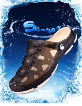 Fashion Summer Men Slippers Breathable Beach Sandals Croc Maleshoes Hollow Out Of The Drag Men Shoes Sandals For Summer Brown -intl June 2018 - 4 Fashion Summer Men slippers Breathable beach sandals croc maleshoes Hollow out of the drag men shoes sandals for summer brown -intl - 4