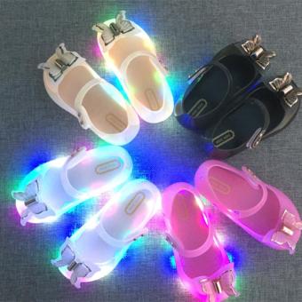 FIREWORK Children Crystal Flat Shoes Kids Girl LED Light Sandals June 2018 - 2 FIREWORK Children Crystal Flat Shoes Kids Girl LED Light Sandals - 2