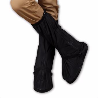 Foldable Waterproof Flood Proof Rain Boot Shoe Cover For Men (black) June 2018 - 2 Foldable Waterproof Flood Proof Rain Boot Shoe Cover for Men (black) - 2