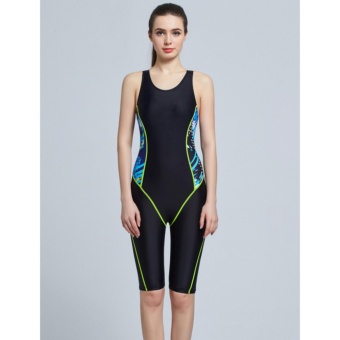 Full Brief Knee Women One Piece Swimsuit Professional Sports Competition Swimwear Slimming Bodysuit Bathing Suit-Black - Intl June 2018 - 3 Full Brief Knee Women One Piece Swimsuit Professional Sports Competition Swimwear Slimming Bodysuit Bathing Suit-Black - intl - 3