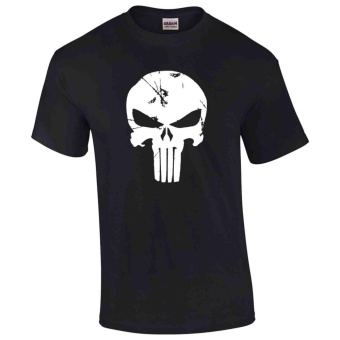 Gildan Brand The Punisher Distressed Logo Design Classic T-Shirt(Black) July 2018 - 2 Gildan Brand The Punisher Distressed Logo Design Classic T-Shirt(Black) - 2
