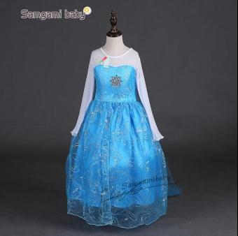 Girls Elsa Costume Princess Child Fancy Outfit Party Long Dresses - Intl June 2018 - 2 Girls Elsa Costume Princess Child Fancy Outfit Party Long Dresses - Intl - 2