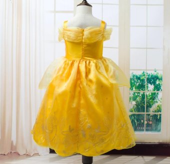 Girls Summer Belle Dresses Princess Costume Party Clothing Beauty And The Beast Yellow Dress Sleeveless Clothes - Intl June 2018 - 2 Girls Summer Belle Dresses Princess Costume Party Clothing Beauty and the Beast Yellow Dress Sleeveless Clothes - intl - 2