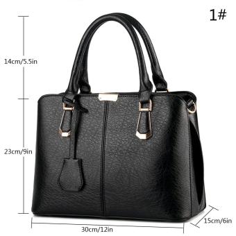 Goges Womens Boutique PU Leather Shoulder Bags Top-Handle Handbag Tote Purse Bag Black April 2018 - 2 goges Womens Boutique PU Leather Shoulder Bags Top-Handle Handbag Tote Purse Bag Black - 2
