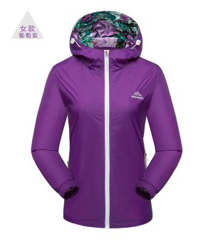 purple waterproof jacket