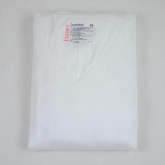 Hanes PREMIUM SERIES 3 Pieces V-Neck T-Shirt (White) June 2018 - 2 Hanes PREMIUM SERIES 3 Pieces V-Neck T-Shirt (White) - 2