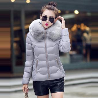 Hang-Qiao Short Down Jacket Women Warm Thick Heavy Coats (Grey) -intl April 2018 - 2 Hang-Qiao Short Down Jacket Women Warm Thick Heavy Coats (Grey) -intl - 2
