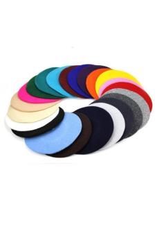 Hang-Qiao Women Beret Cap Vintage Solid Color Beanie Hat ClassicBerets Red June 2018 - 5 Hang-Qiao Women Beret Cap Vintage Solid Color Beanie Hat ClassicBerets Red - 5