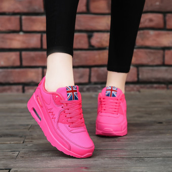 Hanyu Print Sports Fashion Casual Heeled Travel Shoes For Women Pink June 2018 - 4 Hanyu Print Sports Fashion Casual Heeled Travel Shoes for Women Pink - 4