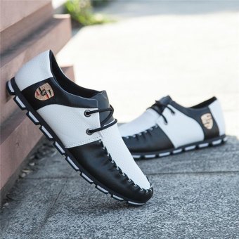 HengSong Fall New Fashion Men 's Casual Shoes Black+White June 2018 - 2 HengSong Fall New Fashion Men 's Casual Shoes Black+White - 2