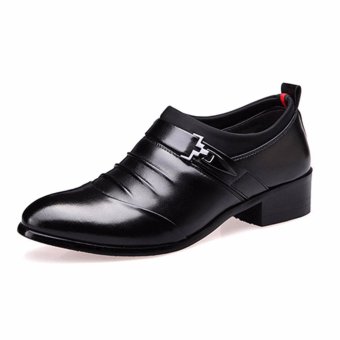 HengSong Men's Formal Business Leather Shoes Casual Formal Shoes (Black) - Intl June 2018 - 5 HengSong Men's Formal Business Leather Shoes Casual Formal Shoes (Black) - intl - 5
