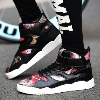 High Cut Men's Casual Skateboard Shoes Fashion Men Hip-hop SkateShoes Flat Shoes (Multicolor) - Intl June 2018 - 5 High Cut Men's Casual Skateboard Shoes Fashion Men Hip-hop SkateShoes Flat Shoes (Multicolor) - intl - 5