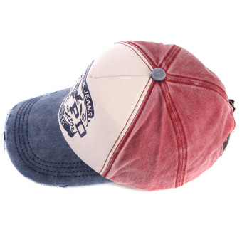 Hot Brand Cap Baseball Cap Fitted Hat Casual Cap Gorras 5 Panel Hip Hop Snapback Hats Wash Cap For Men Women(blue Red) - Intl April 2018 - 4 Hot Brand Cap Baseball Cap Fitted Hat Casual Cap Gorras 5 Panel Hip Hop Snapback Hats Wash Cap for Men Women(blue red) - intl - 4