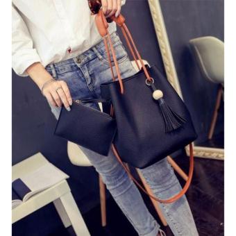 J&J Korean 2 In 1 Bucket Bag And Make Up Pouch Sling Bag (Black) June 2018 - 2 J&J Korean 2 in 1 Bucket Bag and Make up Pouch Sling Bag (Black) - 2