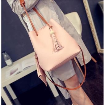 J&J Korean 2 In 1 Bucket Bag And Make Up Pouch Sling Bag - Pink June 2018 - 3 J&J Korean 2 in 1 Bucket Bag and Make up Pouch Sling Bag - Pink - 3