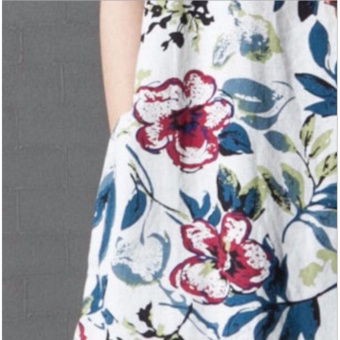 JVIVI New Arrival Fashion Womens Cotton+Linen Dress Casual Loose Long Maxi Elegant Vestidos Plus Size Chinese Style Clothing - Intl June 2018 - 4 JVIVI New Arrival Fashion Womens Cotton+Linen Dress Casual Loose Long Maxi Elegant Vestidos Plus Size Chinese Style Clothing - intl - 4