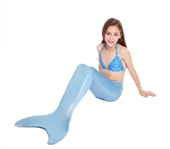 Kids Mermaid Tail Swimwear Swimmable Costume Bathing Swimsuit For 6to 14 Years - Intl June 2018 - 2 Kids Mermaid Tail Swimwear Swimmable Costume Bathing Swimsuit for 6to 14 Years - intl - 2