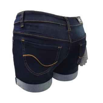 Korea Tattered Classic Ripped Skinny Jeans Shorts (BLUE) April 2018 - 3 Korea Tattered Classic Ripped Skinny jeans shorts (BLUE) - 3