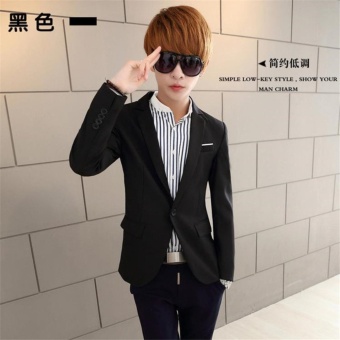Korean Style Casual Slim Fit Men Coat Jacket/Wedding Suit/Tuxedo/Working Business Suit - Intl June 2018 - 2 Korean Style Casual Slim Fit Men Coat Jacket/Wedding Suit/Tuxedo/Working Business suit - intl - 2