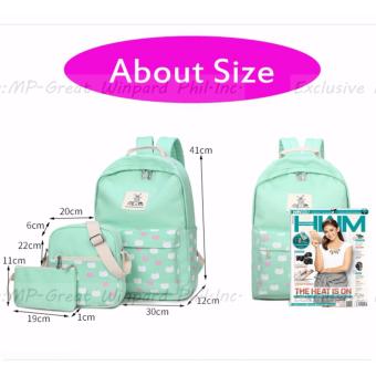 KOREAN VOGUE 3 Pieces KV3002 Women Leisure Backpack Ladies Bag Set (Lavender) June 2018 - 5 KOREAN VOGUE 3 Pieces KV3002 Women Leisure Backpack Ladies Bag Set (Lavender) - 5